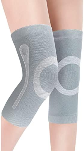JUMISEE (One Pair Cotton Knee Sleeves for Knee Support, Circulation Improvement & Pain Relief Compression Knee Brace by JUMISEE