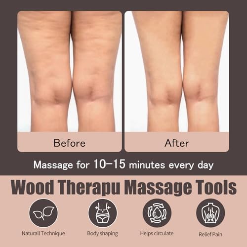 7-Piece Wooden Massage Tool Kit, Manual Body Massager Set for Home - Image 4