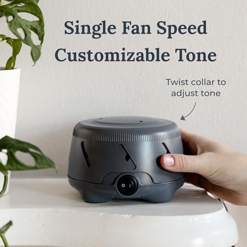 Yogasleep Dohm Uno White Noise Sound Machine, Real Fan Inside for Non-Looping White Noise, Sleep Aid, Office Privacy & Meditation for Adults & Baby, Registry Gift (Charcoal) - Image 5