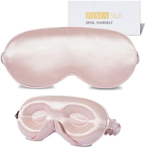 ZIMASILK Adjustable 3D 22 Momme 100% Mulberry Silk Sleep Mask by ZIMASILK