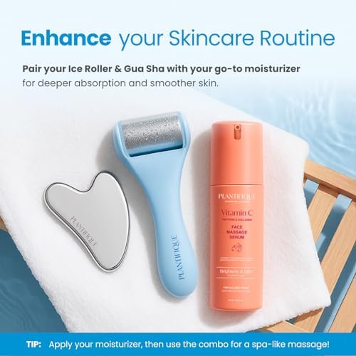 PLANTIFIQUE Ice Roller & Guasha Tool for Face - Reduce Puffiness & Soothe - Image 6