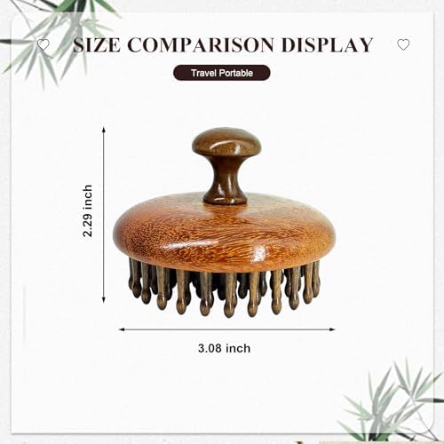 Wooden Scalp Massage Comb, 54-Tooth Scalp Massager Comb for Gentle Head Massage, Hair Oil Distribution and Wet or Dry Scalp Care - Image 6