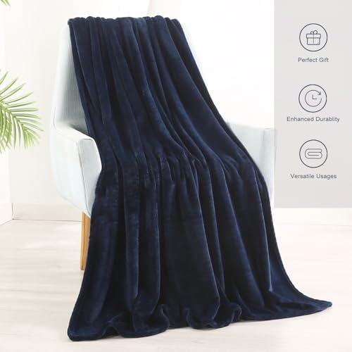 TASTHROW Navy Throw Blanket 50x60 Inches - Image 2