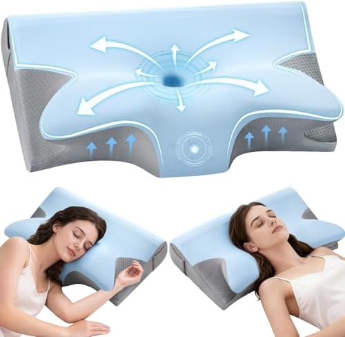 Ergonomic Cervical Neck Pillow for Neck Pain Relief by ComRola