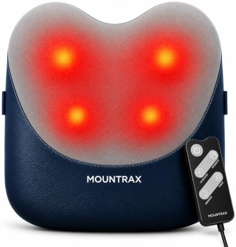 MOUNTRAX 2026 Upgraded, Shiatsu Back Massager with Heat, Gifts for Women Men, Back Massager for Pain Relief Deep Tissue, 3D Kneading Massage Pillow for Back by MOUNTRAX
