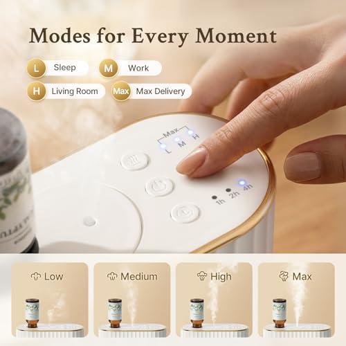 Waterless Essential Oil Diffuser for Room, Cordless Scent Diffuser - Image 3