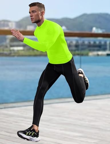 SPVISE Men's Compression Shirts Long Sleeve Mock Turtleneck Workout Tops - Image 3