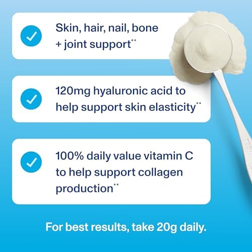Vital Proteins Collagen Peptides Powder Advanced with Hyaluronic Acid & Vitamin C, Collagen Supplements, Unflavored, 12 Servings (Pack of 3) - Image 7