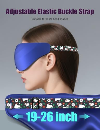 Sleep Mask for Side Sleeper Women Men, EVA BELLE Eye Mask for Sleeping Light Blocking, 3D Sleeping Mask Blackout, Soft Breathable Eye Shade Cover with Adjustable Elastic Strap for Travel Home Nap Rest - Image 6