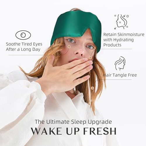 Silk Sleep Mask for Women and Men, Side Sleeper, 22 Momme Pure Mulberry Silk Total Blackout 100% Mulberry Eye Mask with Adjustable Headband Full Size, Eye Masks for Sleeping and Travel - Image 4