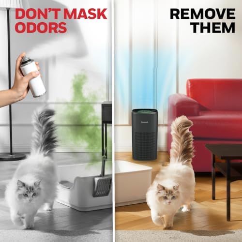 Honeywell Allergen Plus 4-in-1 HEPA Air Purifier for Home, Up to 1718 Ft² Coverage for Large Rooms, Reduces Allergens, Pet Dander, Smoke & Odors, Air Quality Sensor with Auto Mode, Black, HPA4300B - Image 5