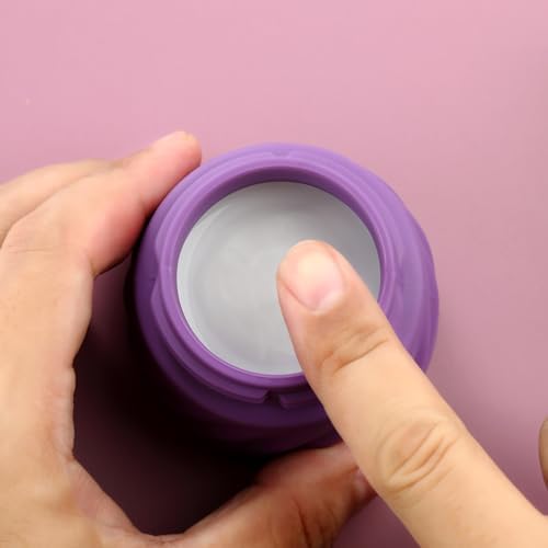 Gemice Silicone Cream Jars TSA Approved Travel Size Containers with Clear Bag, Leak-proof Travel Accessories with Lid for Cosmetic Face Body Hand Cream (4 Pack) - Image 5