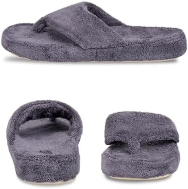 Acorn Women's Spa Thong Slippers with Cloud Contour Comfort - Arch Support and Plush Fluffy Terry Lining, Perfect for Beach, Camping, Poolside, or Bathroom Wear - Image 5