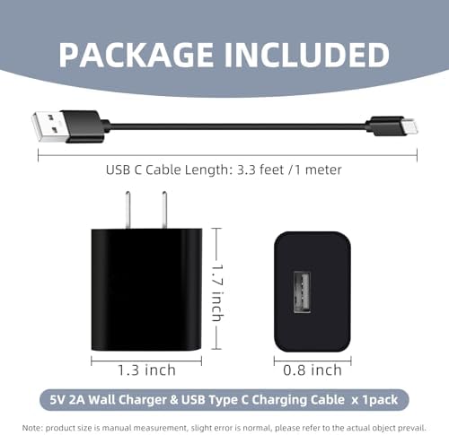 5V2A Massage Gun Charger USB C Cord for Sportneer Mini,Renpho Mini, Bob and Brad T2 C2 Q2, Youdgee M15, Medcursor MG05, Youdgee M15, Reflux, AUKEY Home, ALK Charging Cable Replacement - Image 5