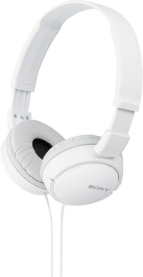 Sony ZX Series Wired On-Ear Headphones, White MDR-ZX110 by Unknown
