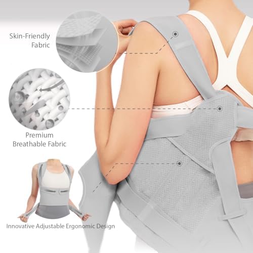 Posture Corrector for Women/Men Adjustable Full Back Brace Support - Image 5