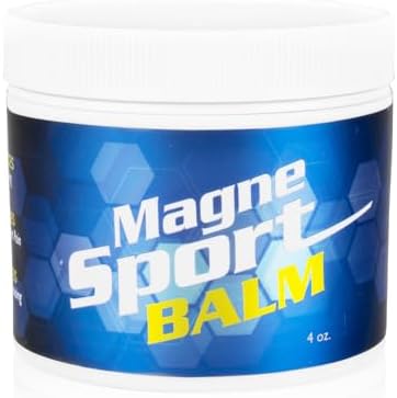 MagneSport Topical Magnesium Balm for Athletic Recovery - 4oz Jar by MG12ThePowerofMagnesium