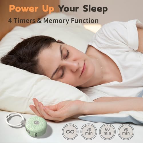 Portable Sound Machine Mini White Noise Machine Baby Shushing Brown Noise Machine with 30 Soothing Sounds for Kids Adults Dogs Auto-Off Timer 32 Volume Levels Sleep Machine for Home Office Privacy - Image 4