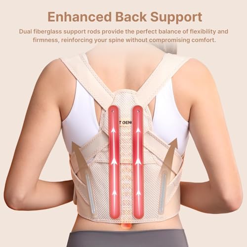 Fit Geno Posture Corrector for Women Lite, Upper Back Brace for Slouching - Image 3