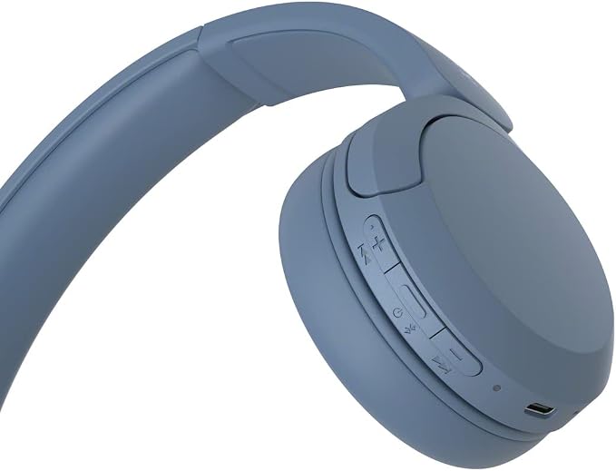 Sony WH-CH520 Wireless On-Ear Bluetooth Headphones with Microphone, Blue | Comfortable Lightweight Design, Up to 50 Hrs Battery with Quick Charging, Multipoint Connection, Clear Calls, Swivel design - Image 6