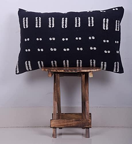 Trade Star Rustic Cushion Cover 100% Cotton Throw Pillow Case Mudcloth Cushion Cover Lumbar Pillow Cover Boho Accent Indian Farmhouse Bedding Decor Spring Cushion Case 14x22 Inches - Image 2