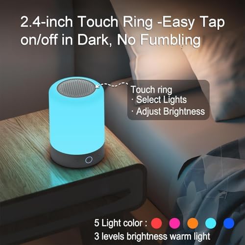 Night Lights, White Noise Machine – 20 Non-Looping Sleep Sounds, Rechargeable Battery, Touch Control, 6 Timers & Memory Function | Portable Sound Machine for Baby, Adults, Nursery, Travel - Image 3