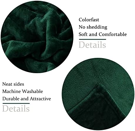 NANPIPER Fleece Blankets Super Soft Flannel King Size Blanket for Bed Luxury Cozy Microfiber Plush Fuzzy Blanket,Olive Green - Image 2