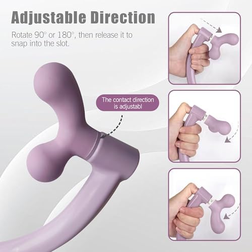 Self Massage Tool - Original Trigger Point Therapy for Back and Neck, Lower Back Massager, Myofascial Release Tool & Deep Tissue Muscle Massage Stick, Shoulder,Leg,Feet, Purple (Purple) - Image 4