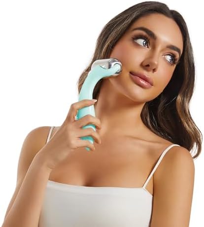 Greenstalk Ice Roller for Face & Eyes – Medical-Grade Stainless Steel Cooling Face Roller for Puffiness Relief, Dark Circles, Skincare Routine – Dual Cold & Warm Therapy, Ergonomic Design (1 unit) - Image 4