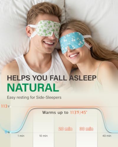 20-Pack Steam Eye Masks for Dry Eyes, Self Heating Warm Compress, 4 Flavors - Image 3
