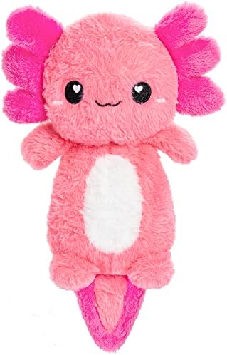 Axolotl Microwavable Unscented Heating Pad for Women and Kids- Cute Soft Cozy Pillow Plush Heatable Warm Stuffed Animals - Kawaii Hot and Cold Plushie Food Toy - Axolotl Gifts for Girls and Boys by HappyFuel