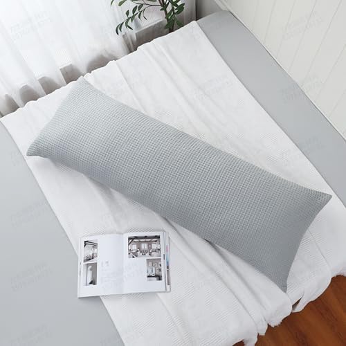 100% Egyptian Cotton 600 TC Waffle Weave Body Pillowcase with Zipper - Image 7