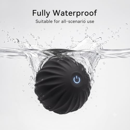 Electric Massage Ball, 10 Speed Mini Massage Roller, Washable Muscle Massage Tool for Yoga Fitness, Black - Image 2