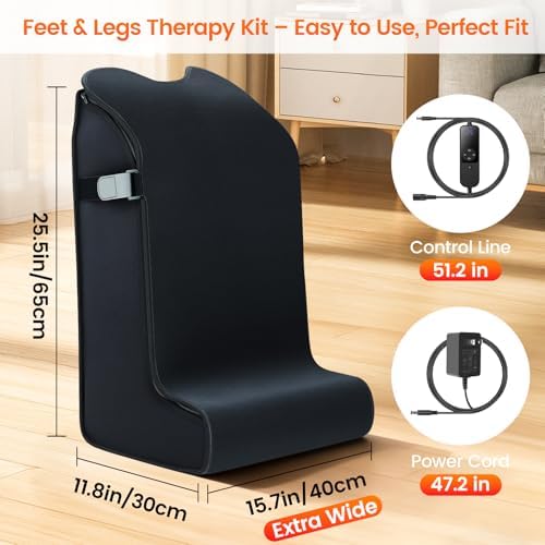 Red Light Therapy for Feet & Legs, 480 LEDs Infrared Wrap with 3-in-1 Chips - Image 7