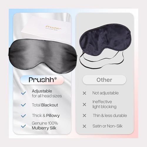 Adjustable Blackout Silk Sleep Mask - Luxurious 100% Pure Mulberry Eye Mask for Restful Sleep & Travel, Hypoallergenic, Cooling, for Women & Men, Grade 6A Silk (Charcoal Grey) - Image 6