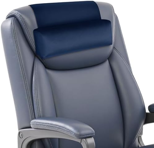 WdFour Velvet Neck & Head Pillow for Recliner Chair, Small Ergonomic Cervical Support Pillow for Home, Office and Travel, Non-Slip Cushion for Tension Relief & Shoulder Comfort (Navy Blue) by Wdfour