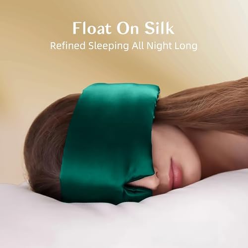 Silk Sleep Mask for Women and Men, Side Sleeper, 22 Momme Pure Mulberry Silk Total Blackout 100% Mulberry Eye Mask with Adjustable Headband Full Size, Eye Masks for Sleeping and Travel - Image 5
