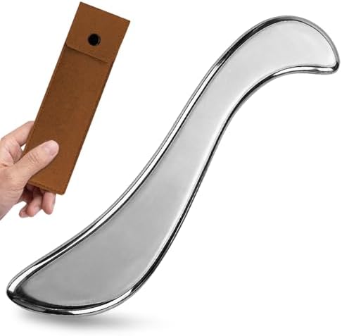 Rena Chris Stainless Steel Muscle Scraper Tool for Body Deep Tissue Massage by RenaChris