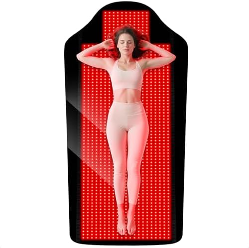 Red Light Therapy Mat, 74"X 33" Red Light Therapy Blanket Full Body, Infrared Bed Full Body Pad,Therapy Heating Pad for Pain Relief Therapy, Improved Sleep by Unknown