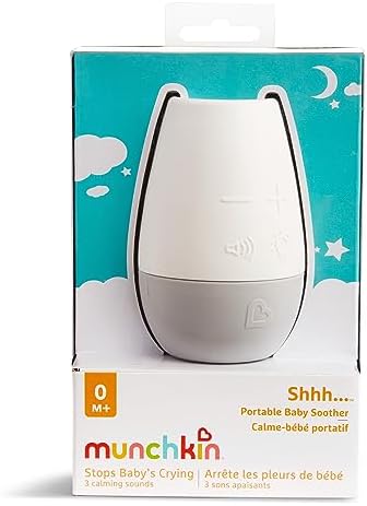Munchkin Shhh… White Noise Sound Machine, Baby Soother, White/Grey - Image 5