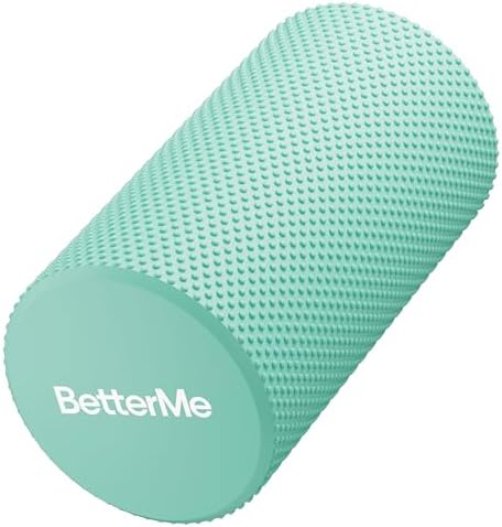 BetterMe Foam Roller for Muscle Recovery – High Density Exercise Roller for Back &Legs – Deep Tissue Massage Roller for Tension, Relief & Stretching (Subtle Mint) by BetterMe