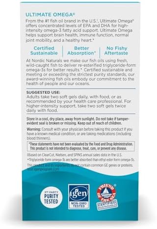 Nordic Naturals Ultimate Omega, 1280mg Omega-3 Fish Oil, Lemon - 210 Count - Image 6