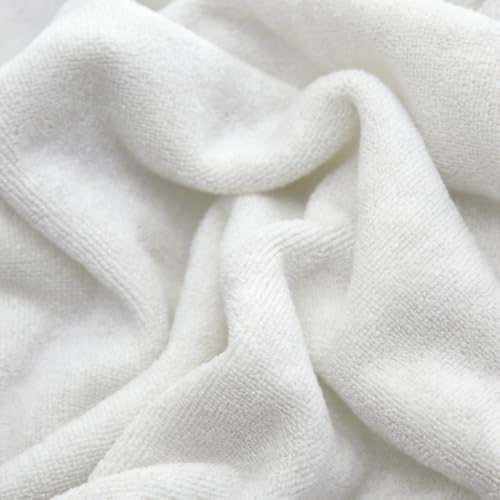 Massage Table Cover Towel with Face Cradle Hole, Premium Fitted Sheet with Locked Edges (White Full Body) - Image 4