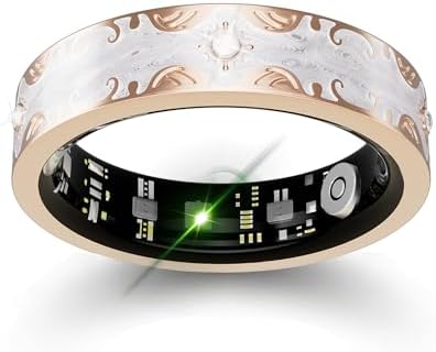 Smart Ring for Women, Baroque Inspired Design (White,8#) by Unknown