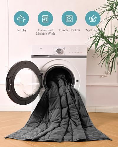 Topblan Cooling Weighted Blanket for Adults, 12 lbs 48 x 72 Twin Size Bed - Image 6