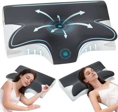 Ergonomic Cervical Neck Pillow for Neck Pain Relief by ComRola