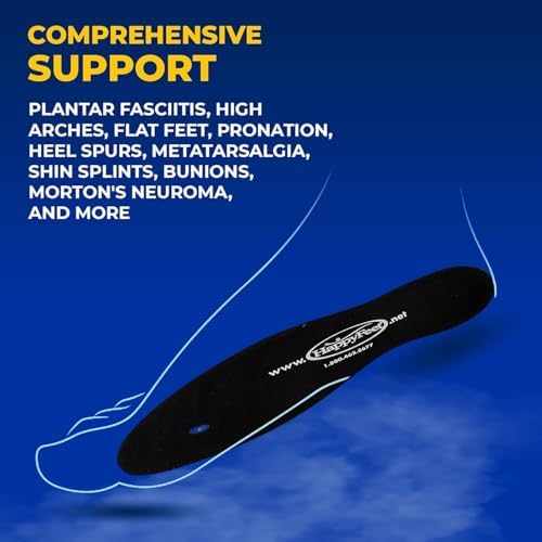 Happy Feet Plantar Fasciitis Flat Feet Orthotic Support Gel Insert Shoe Insoles for Men and Women - Image 5