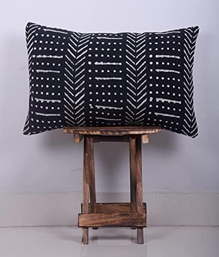 Trade Star Decorative Cushion Cover 100% Cotton Pillow Cover Geometric Oblong Ethnic Body Pillow Case Tribal Farmhouse for Home Decor 14x22 Inches - Image 5