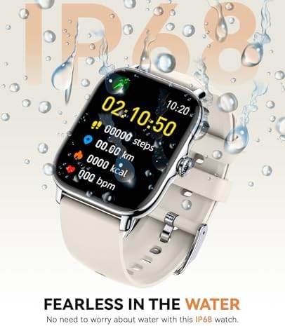 Smart Watch for Women Men- Answer/Make Call, 2025 IP68 Waterproof Fitness Step Sleep Tracker Watch with Monitor Activity Counter Smartwatch for Andriod iPhone iOS Samsung Compatible - Image 6