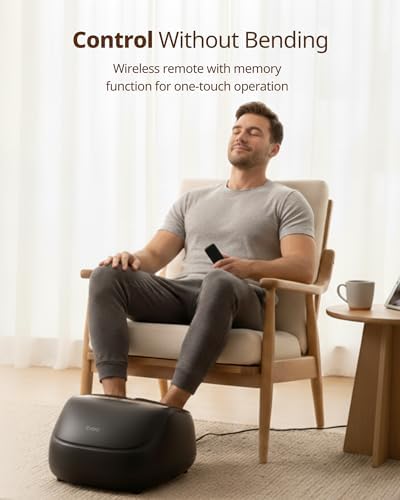 ibreo 4-in-1 Shiatsu Foot Massager with Heat, Deep Kneading, Air Compression, Vibration, FSA Eligible, HSA Eligible for Neuropathy, Plantar Fasciitis, Pain Relief, Gift for Women & Men Size Up to 14 - Image 4